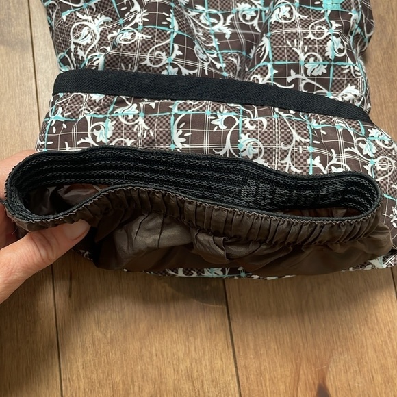 ORAGE WOMENS GIRLS SNOWBOARDING SKI PANTS W/ADJUST BAND brown aqua SZ 16 (XS/S) - Picture 14 of 16